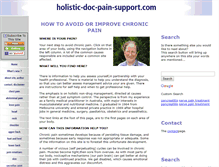 Tablet Screenshot of holistic-doc-pain-support.com